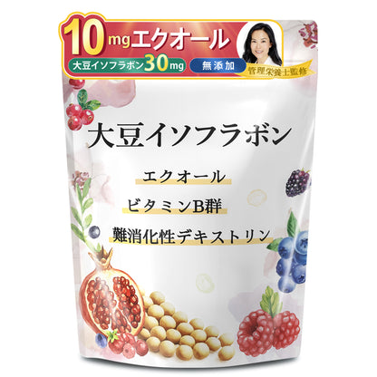 Vanoble エクオール 10mg 大豆イソフラボン 30mg サプリメント イソフラボン GABA マカ 高麗人参 α-リポ酸 アスタキサンチン 植物乳酸菌 ヒアルロン酸 ビタミンB群 美容サポート GMP認定工場 30日分60粒