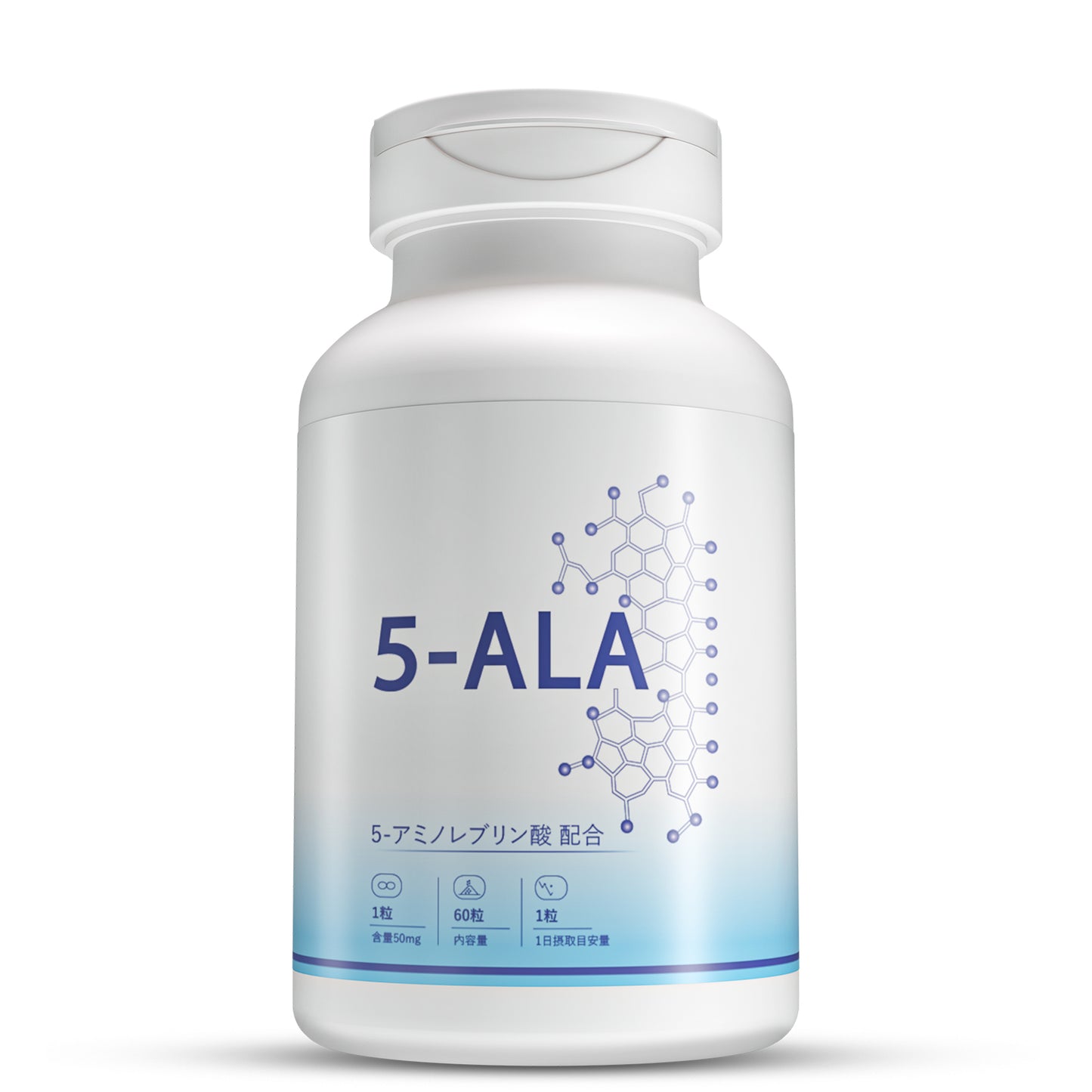 Vanoble 5-ALA サプリメント 50mg アスタキサンチン 10mg 高純度100% 二酸化チタン不使用 GMP認定工場 60粒